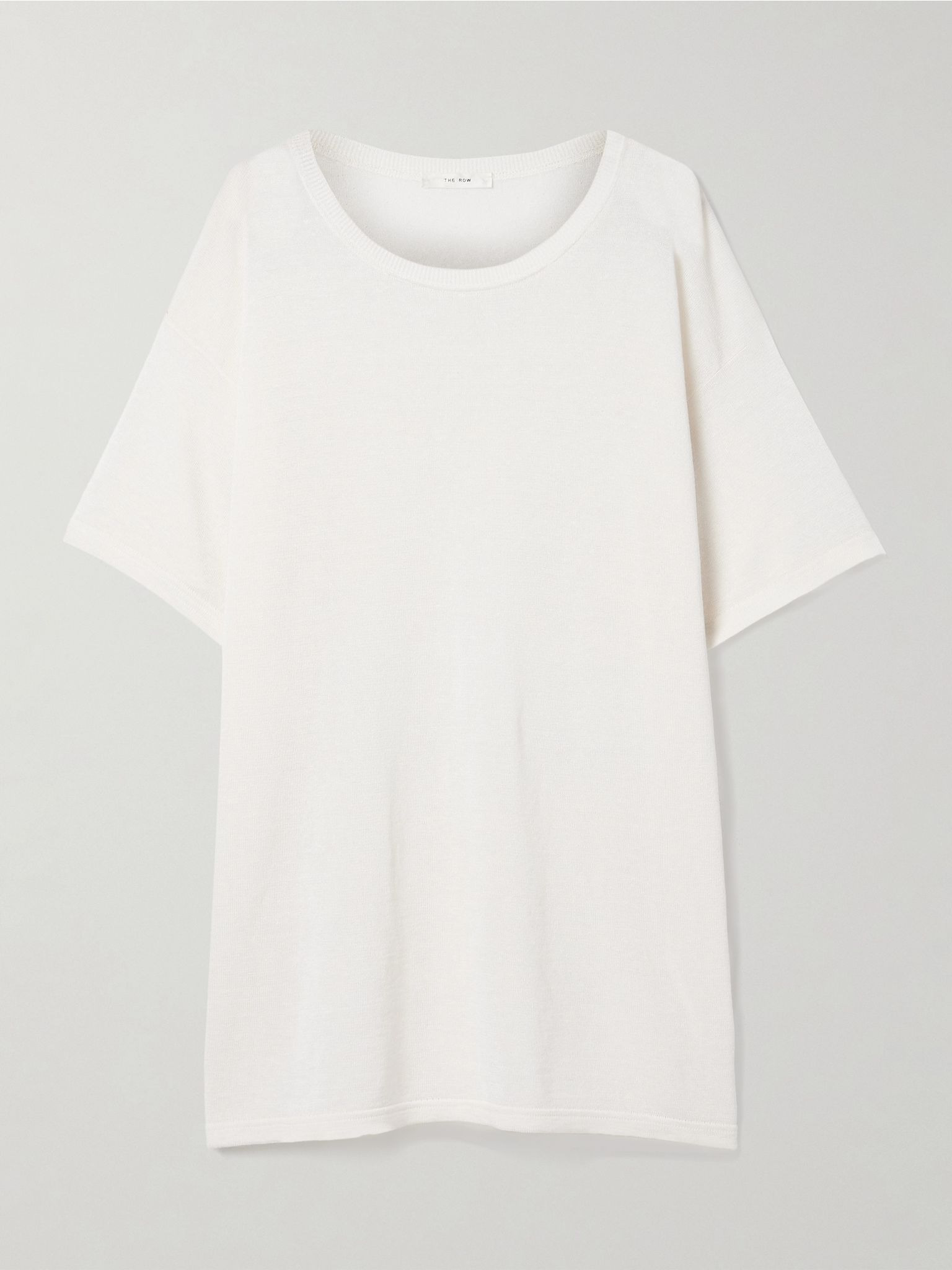 Jiselle oversized knitted T-shirt White - 1