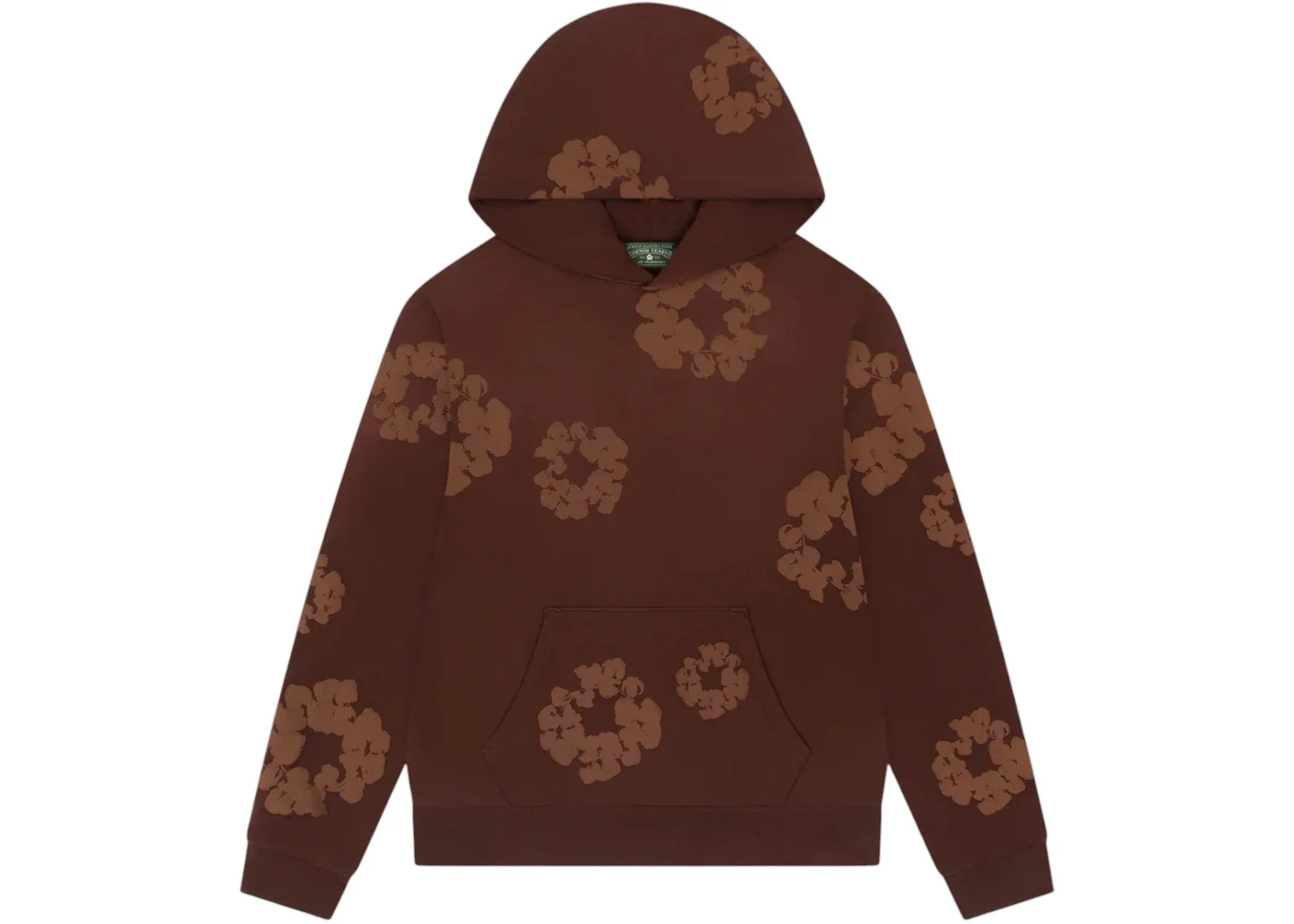 Denim Tears Mono Cotton Wreath Hoodie Brown - 1