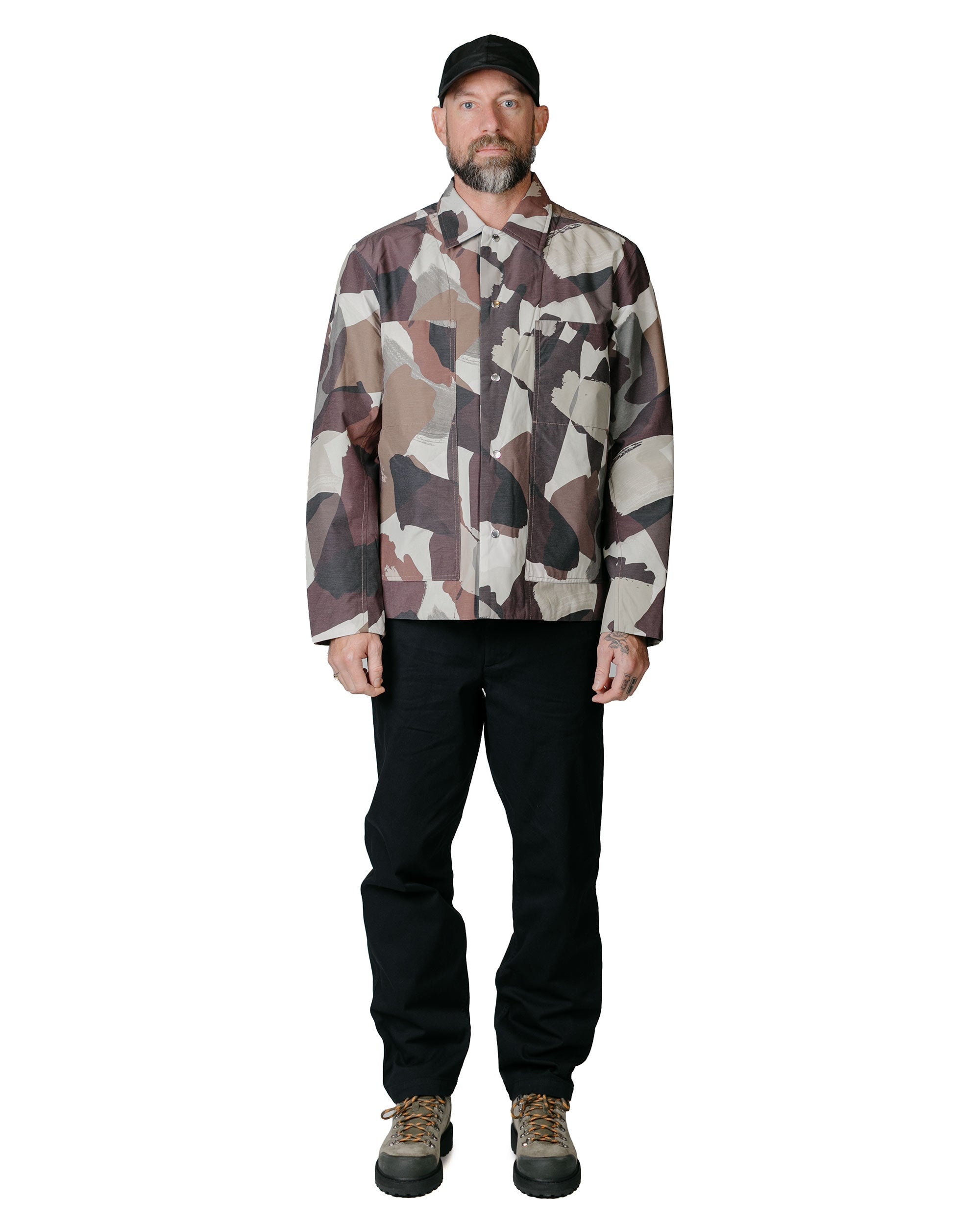 Pelle Camo Nylon Insulated Jacket Espresso - 4