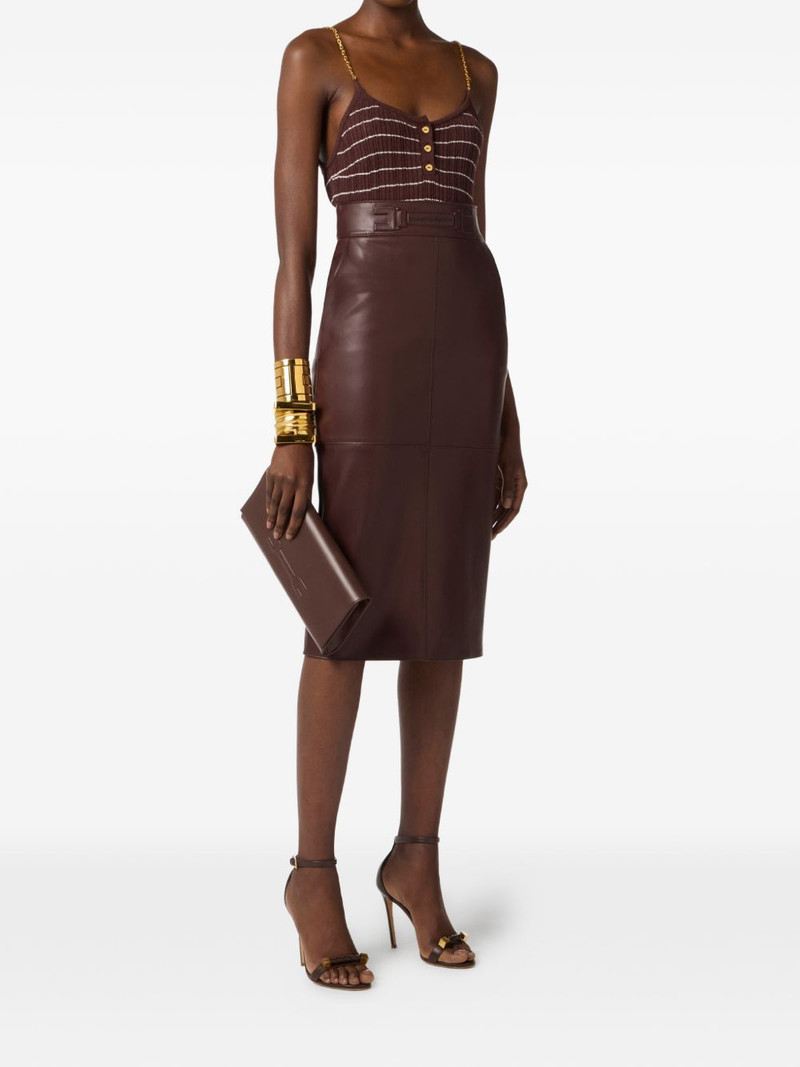 logo-belt midi skirt 3