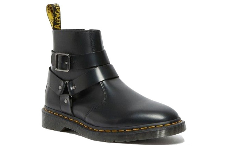Dr. Martens Jaimes 가죽 하네스 첼시 부츠 '블랙' 27484001 2