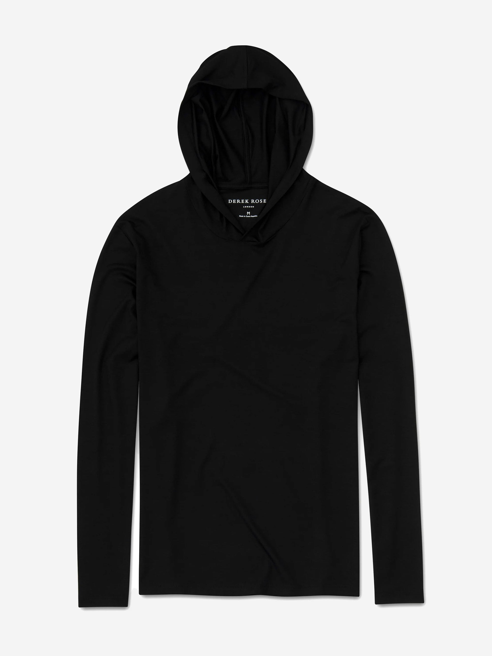 Men's Pullover Hoodie Basel Micro Modal Stretch Black - 2