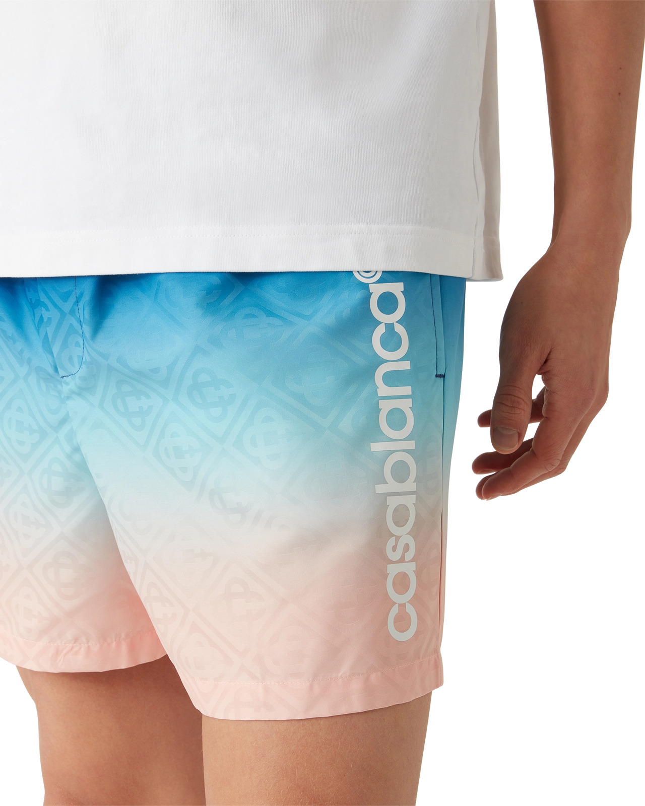 Gradient Football Shorts | Casablanca Paris - 5