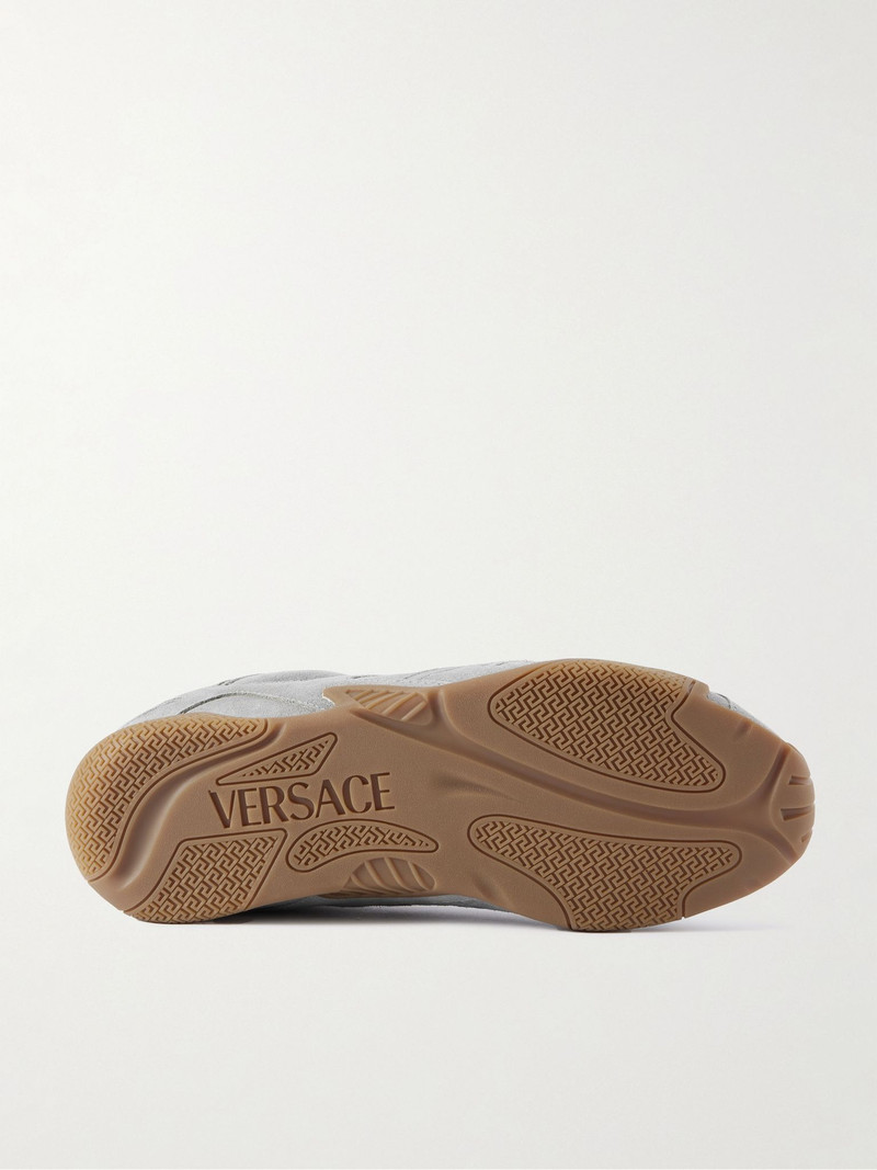 VERSACE Galaxia Suede Sneakers Gray outlook