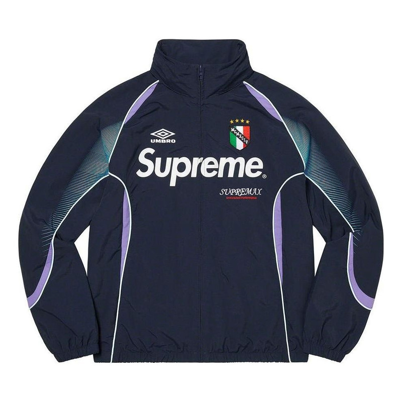 Supreme x Umbro Track Jacket 'Navy White Purple' SUP-SS22-704 - 1
