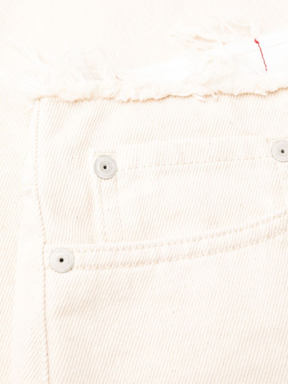 frayed straight-leg jeans - 6