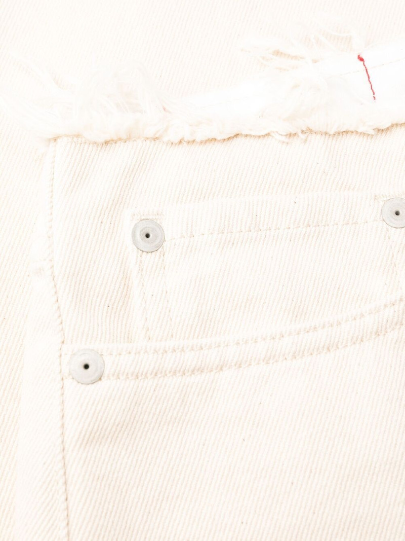 frayed 직선 다리 청바지 6
