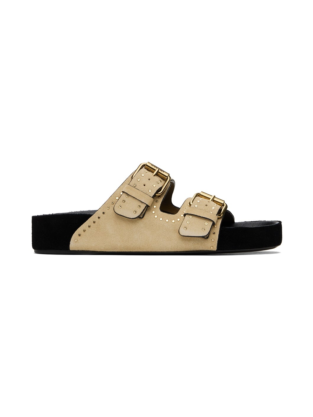 Beige Lennyo Buckle Sandals - 1