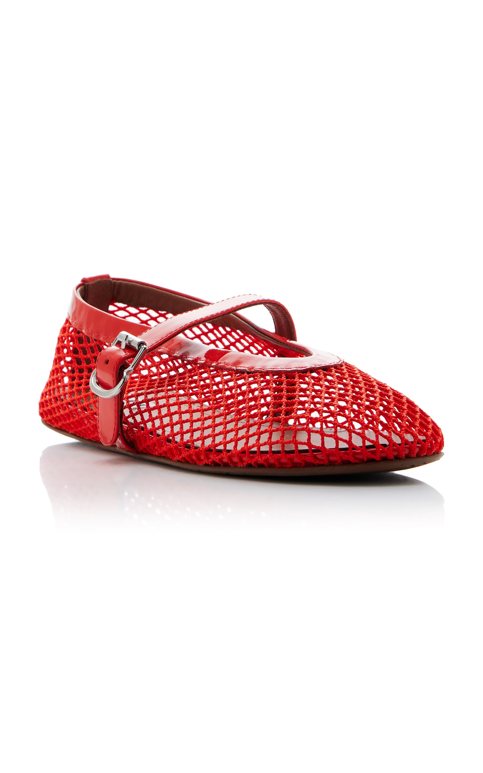 Mesh Ballet Flats red - 5