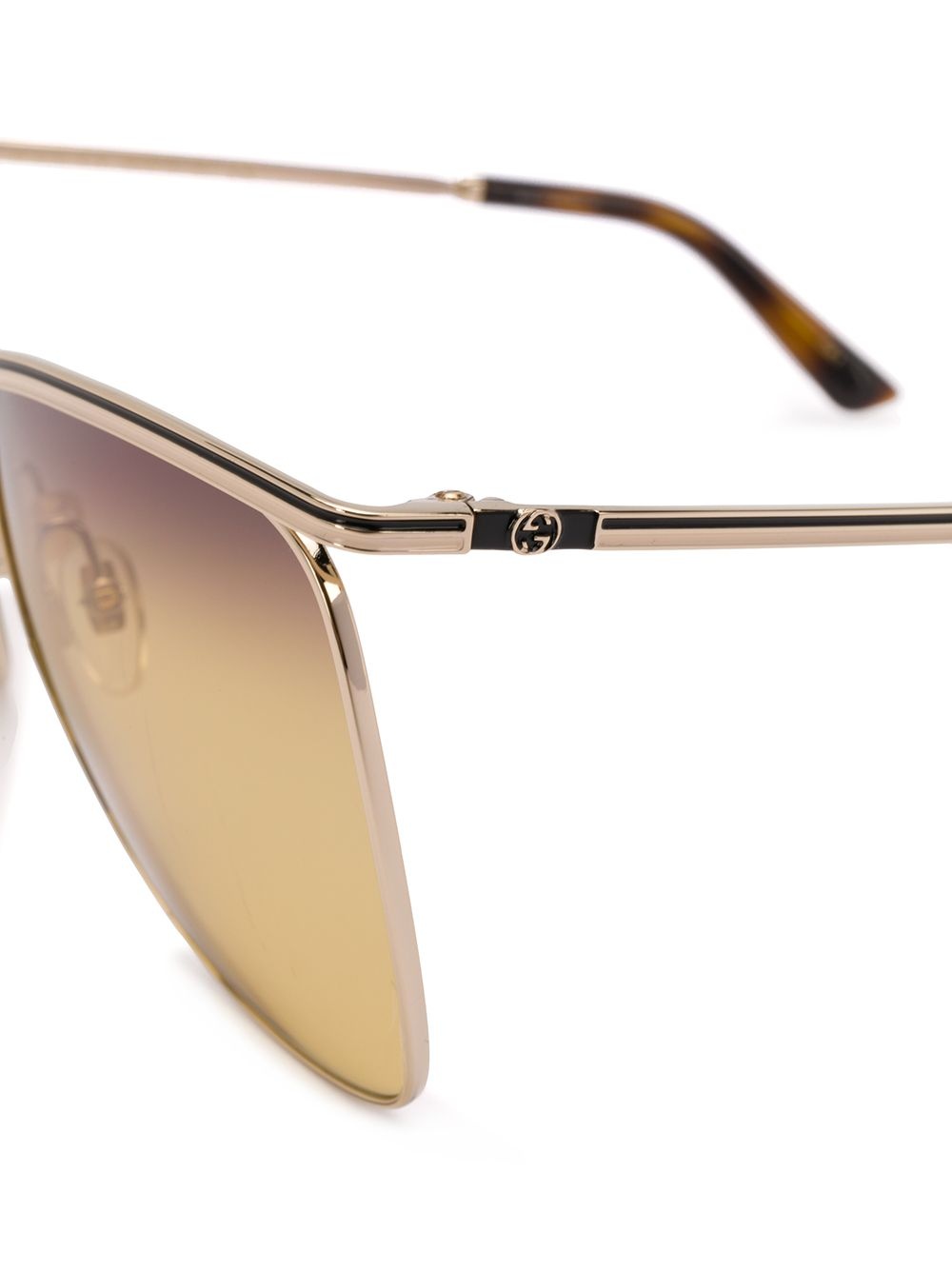 curve bridge aviator sunglasses - 3