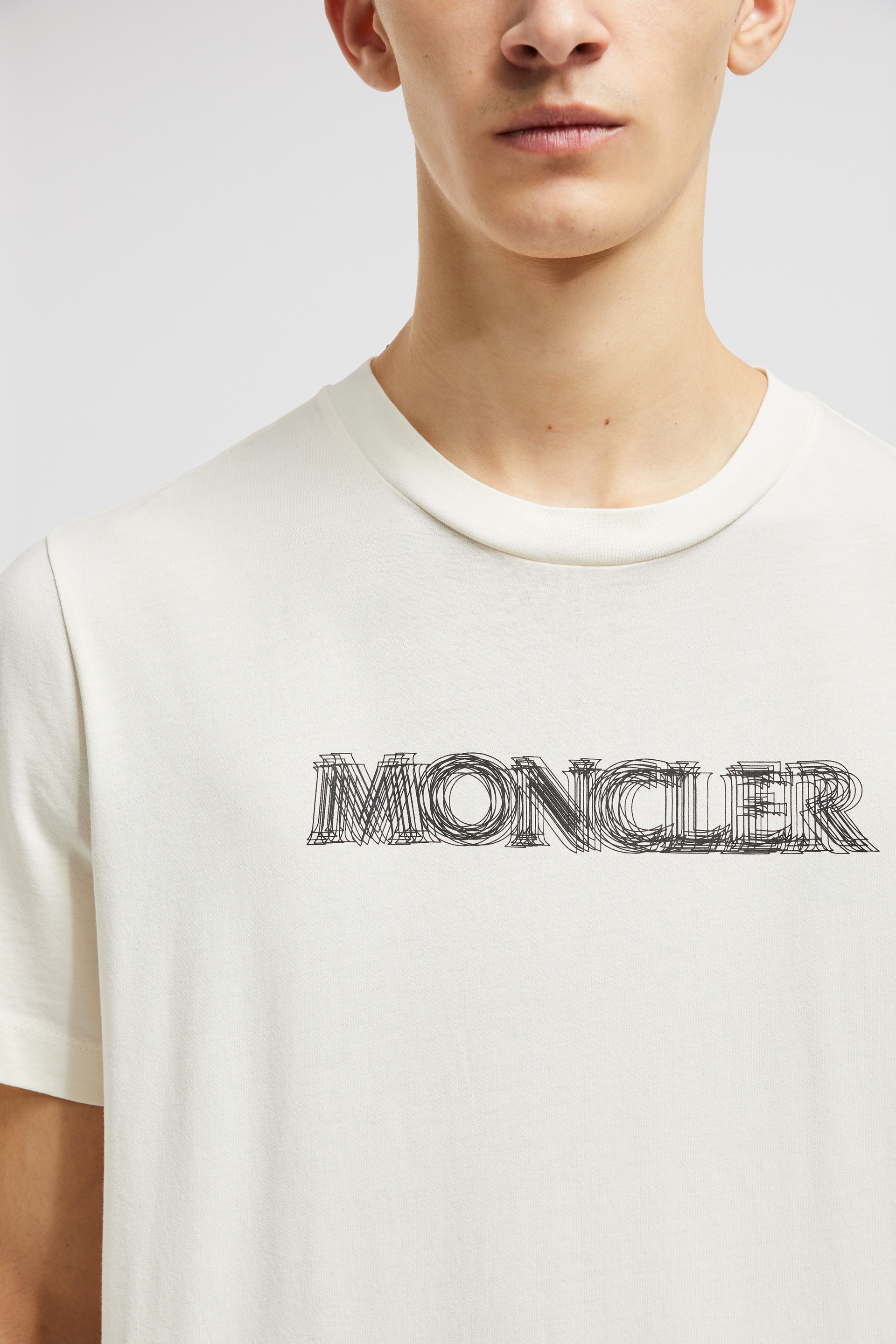 Blurred Logo Cotton T-Shirt - 6
