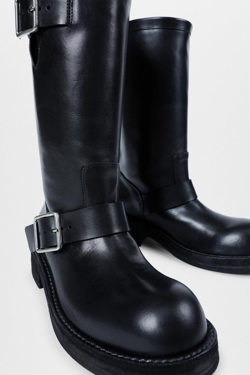 Sarith Engineer Biker Boots with Buckles 6