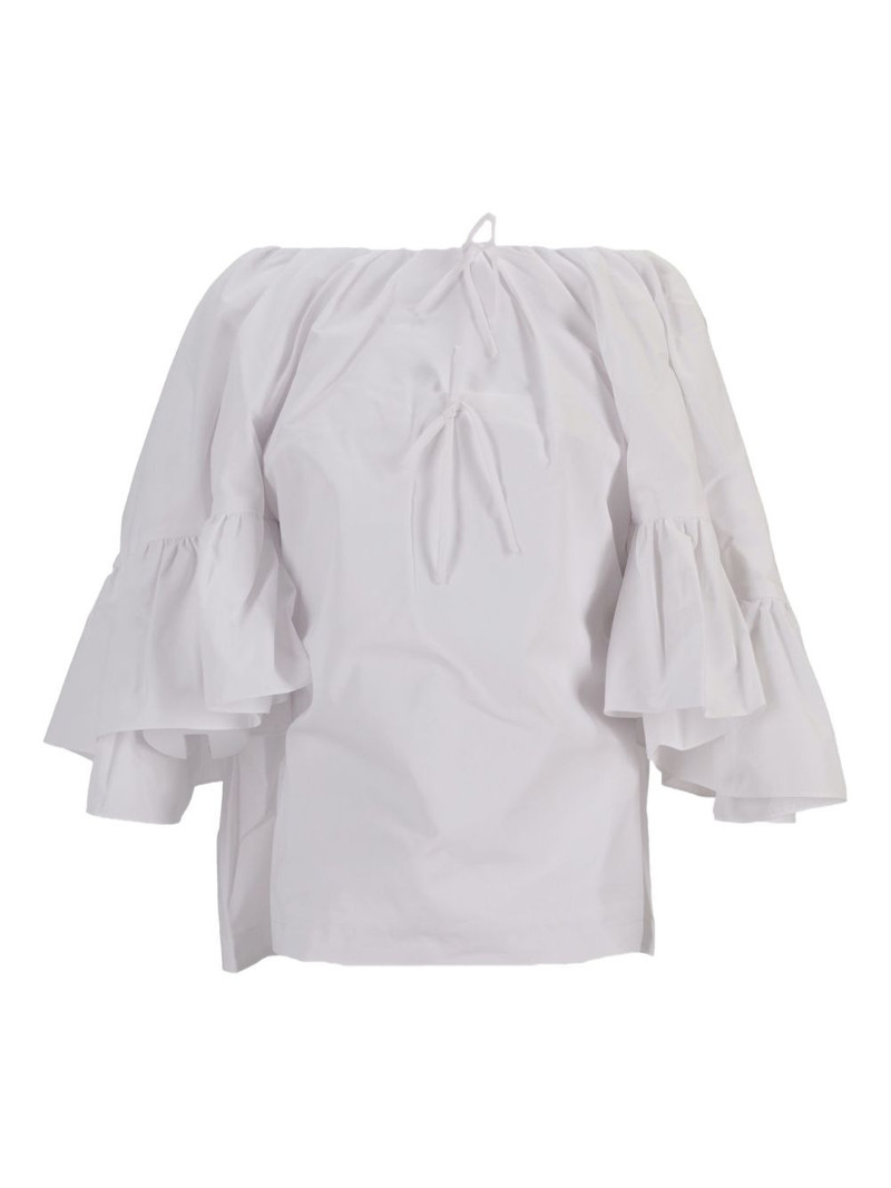 ruffle-sleeve blouse 1