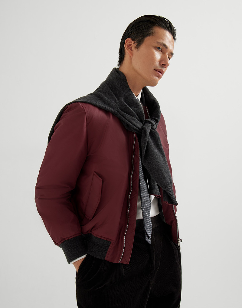 Techno satin bomber jacket with Thermore® padding 4
