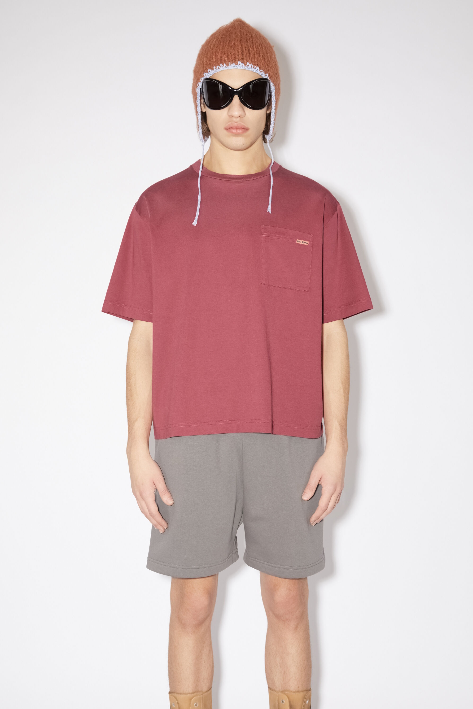 Crew neck t-shirt - Rosewood red - 2