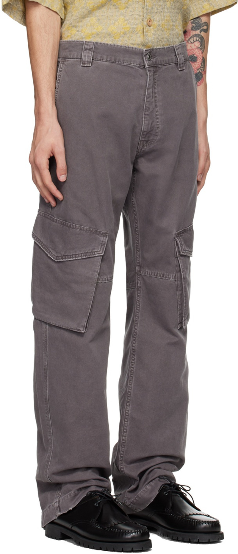 HOPE Gray Rush Cargo Pants outlook