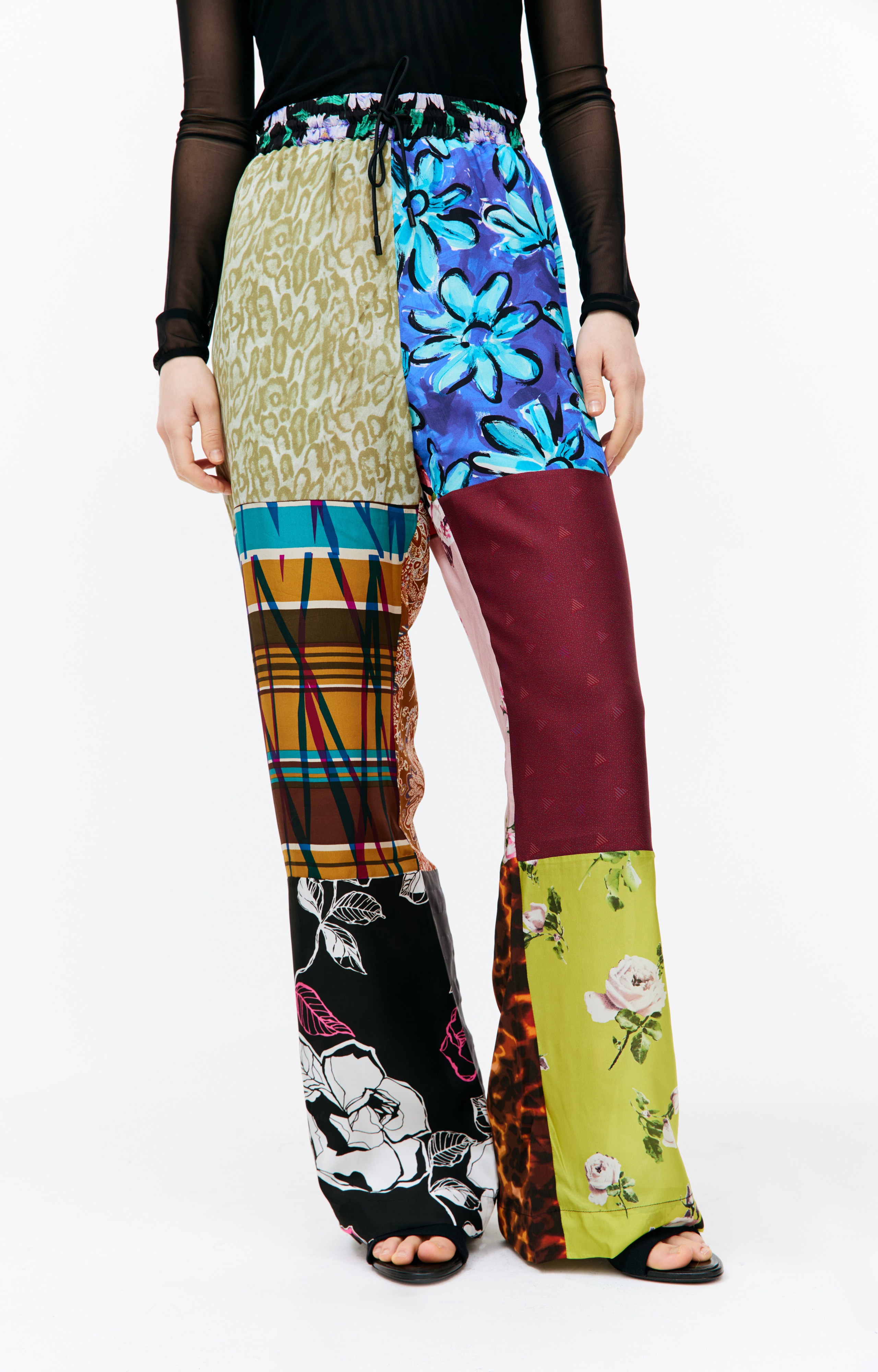 MULTICOLOR PATCHWORK TROUSERS - 4