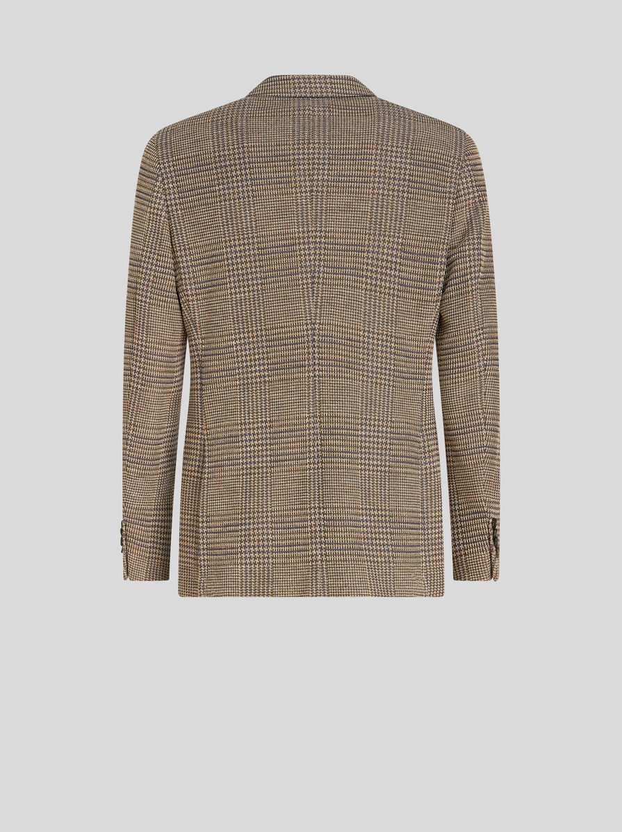 CHECK JERSEY JACKET - 5