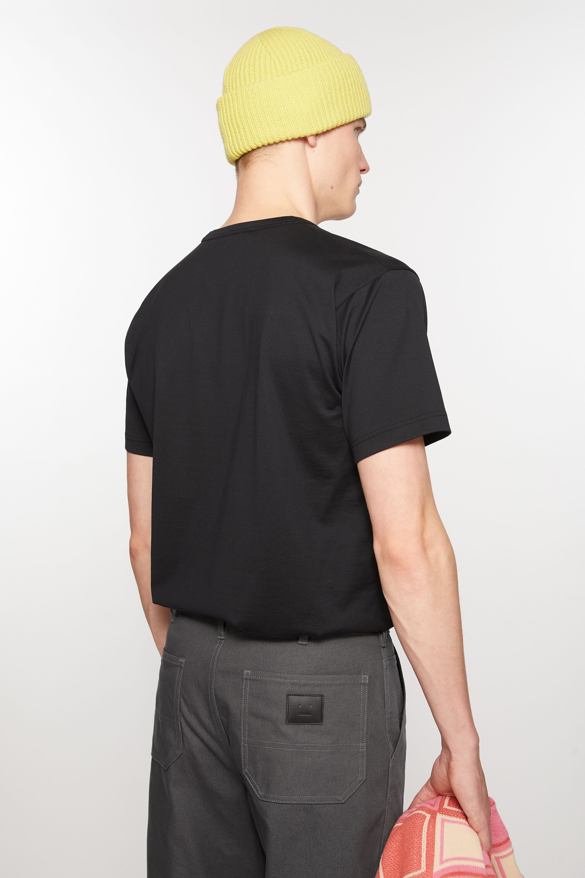 Crew neck t-shirt- Regular fit - Black - 3