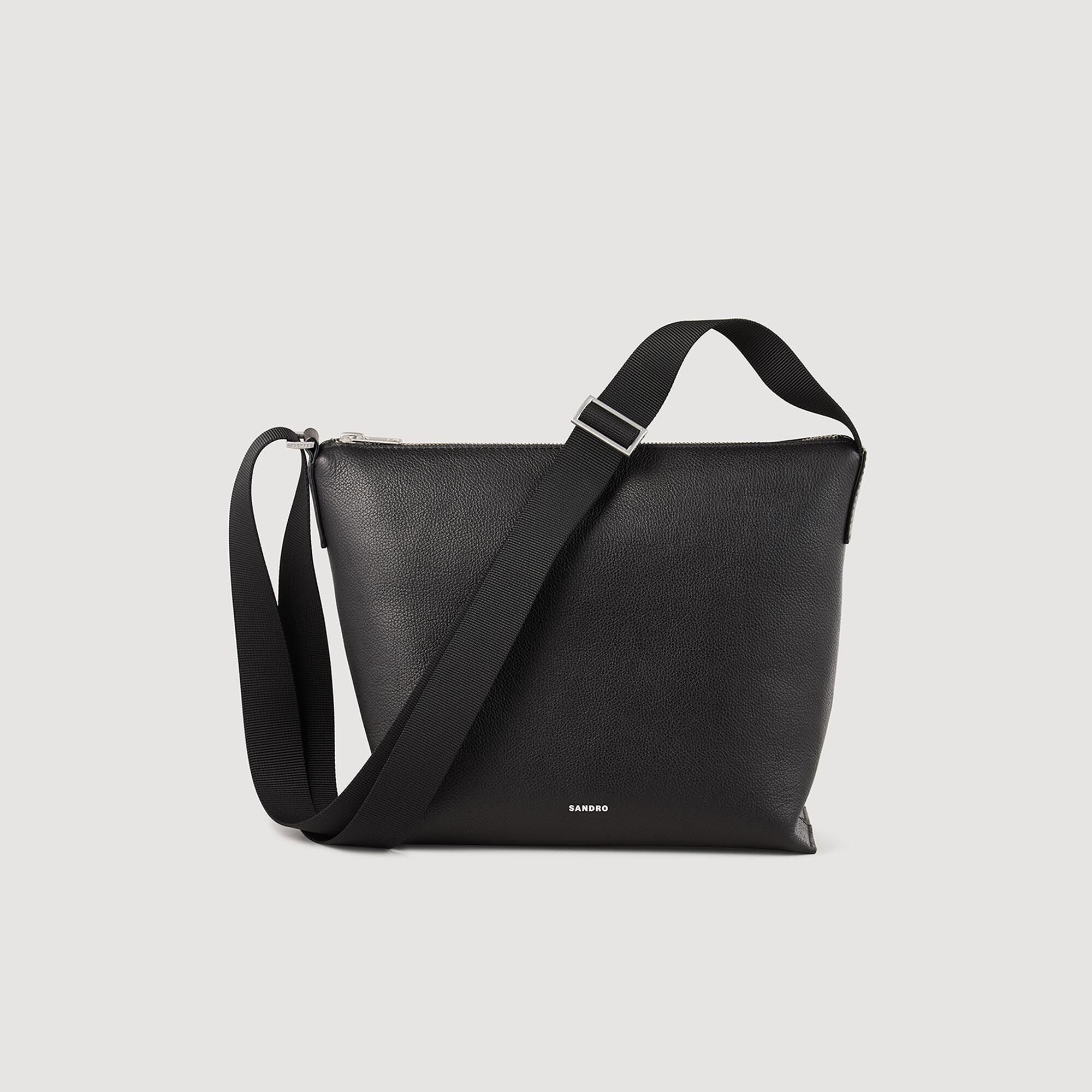 GRAINED LEATHER SATCHEL - 6