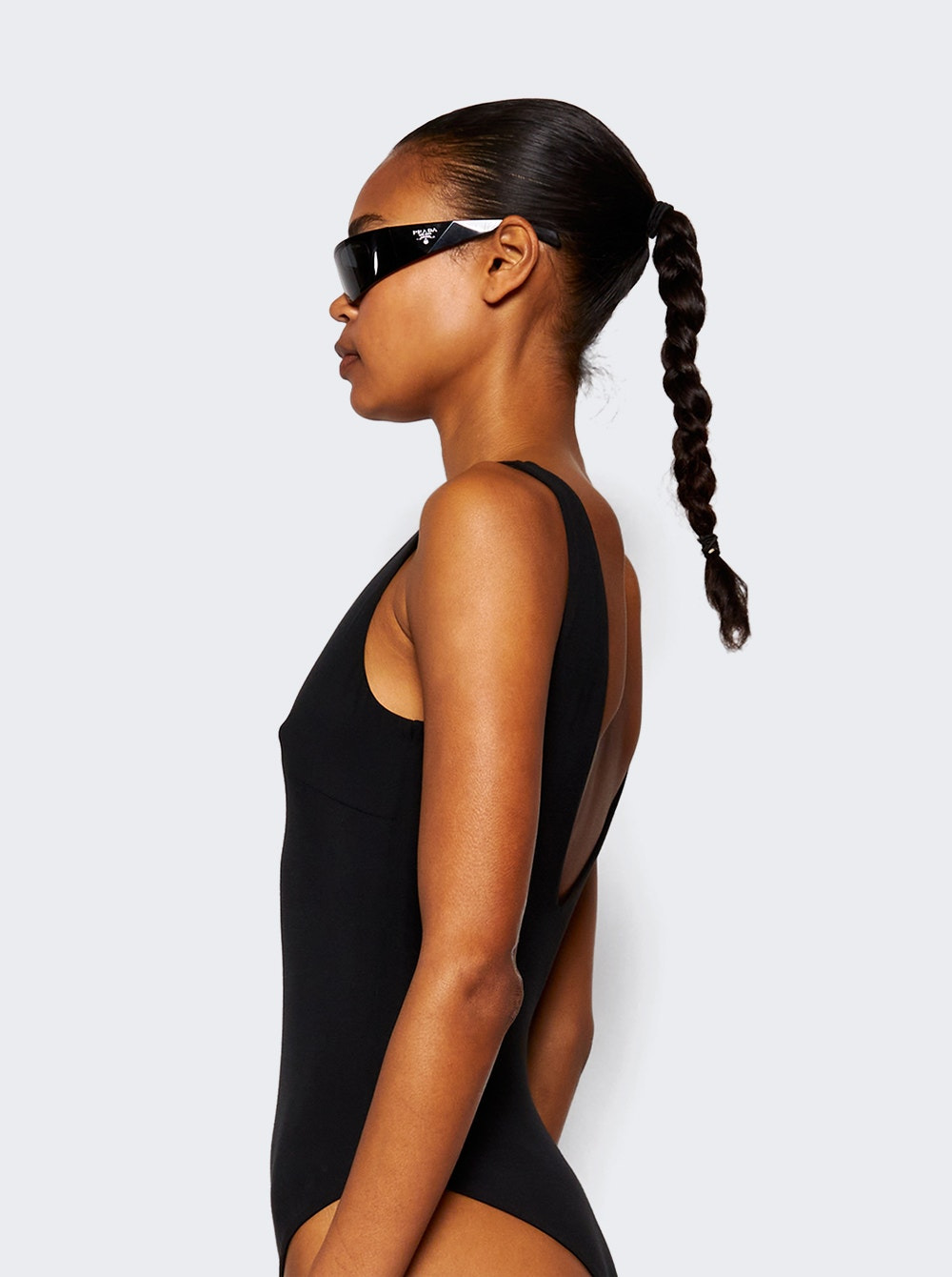 V Neck Bodysuit Soot - 3
