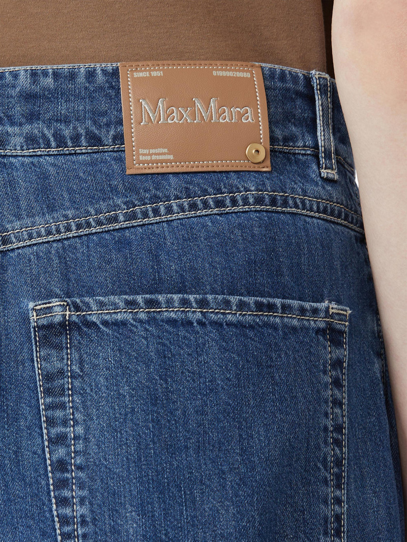 Women's Wide Leg Denim Jeans - Midnightblue 4