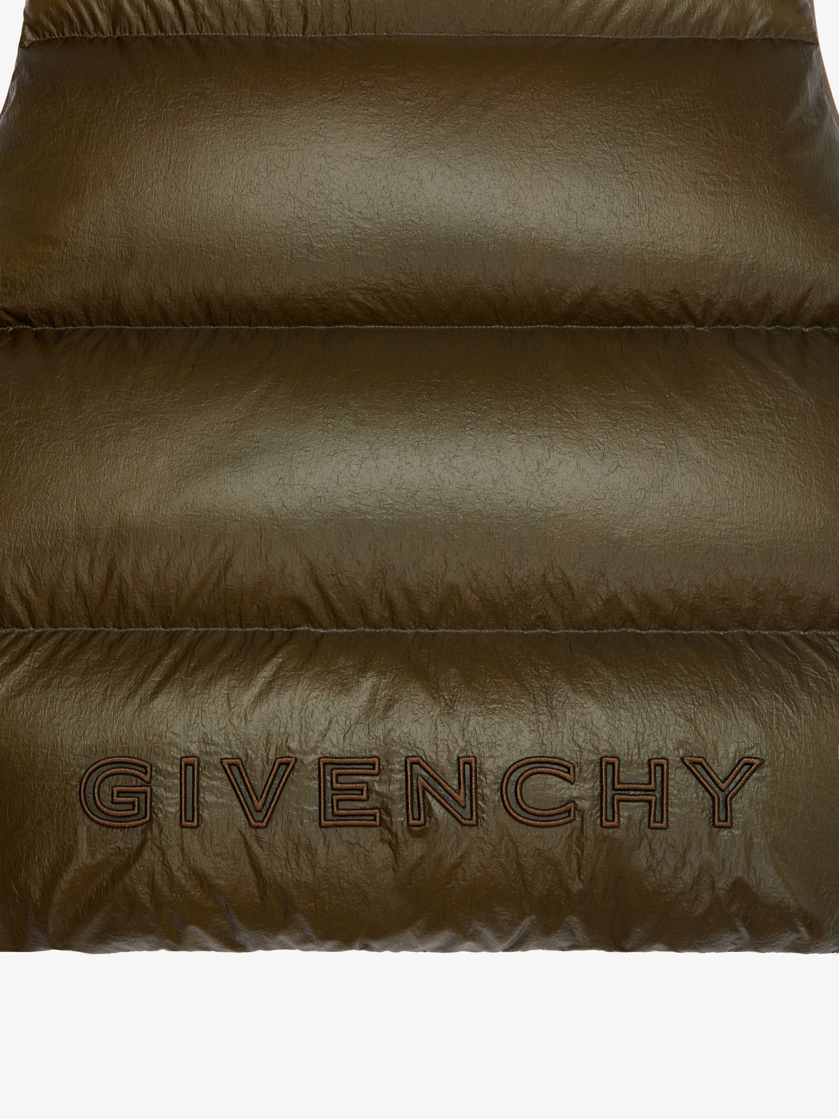 SLEEVELESS PUFFER JACKET IN EMBROIDERED NYLON - 7