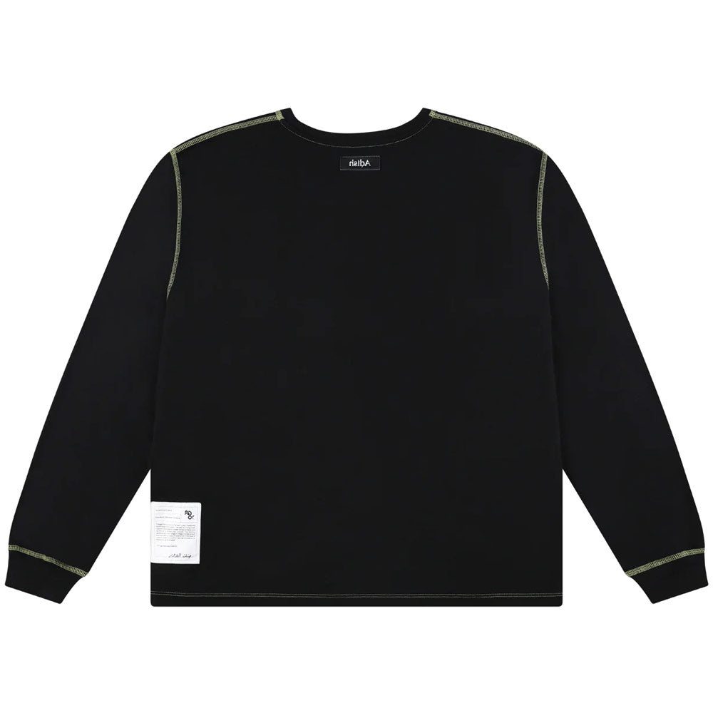 Tatreez Logo Contrast Stitched Long Sleeve Shirt 'Black' - 2