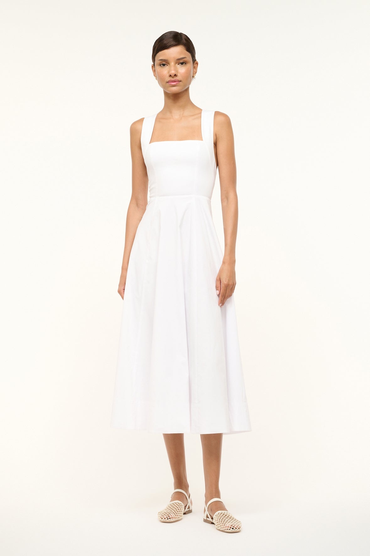 STAUD TERESA DRESS WHITE - 1