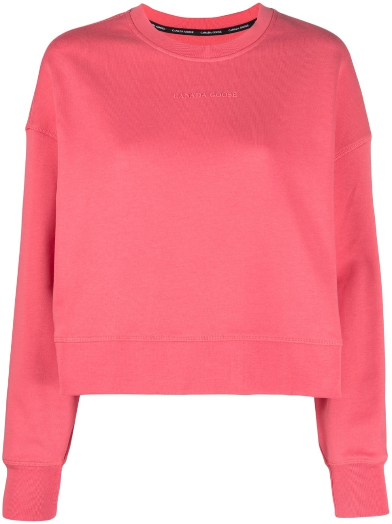 cotton long-sleeved sweatshirt - 1