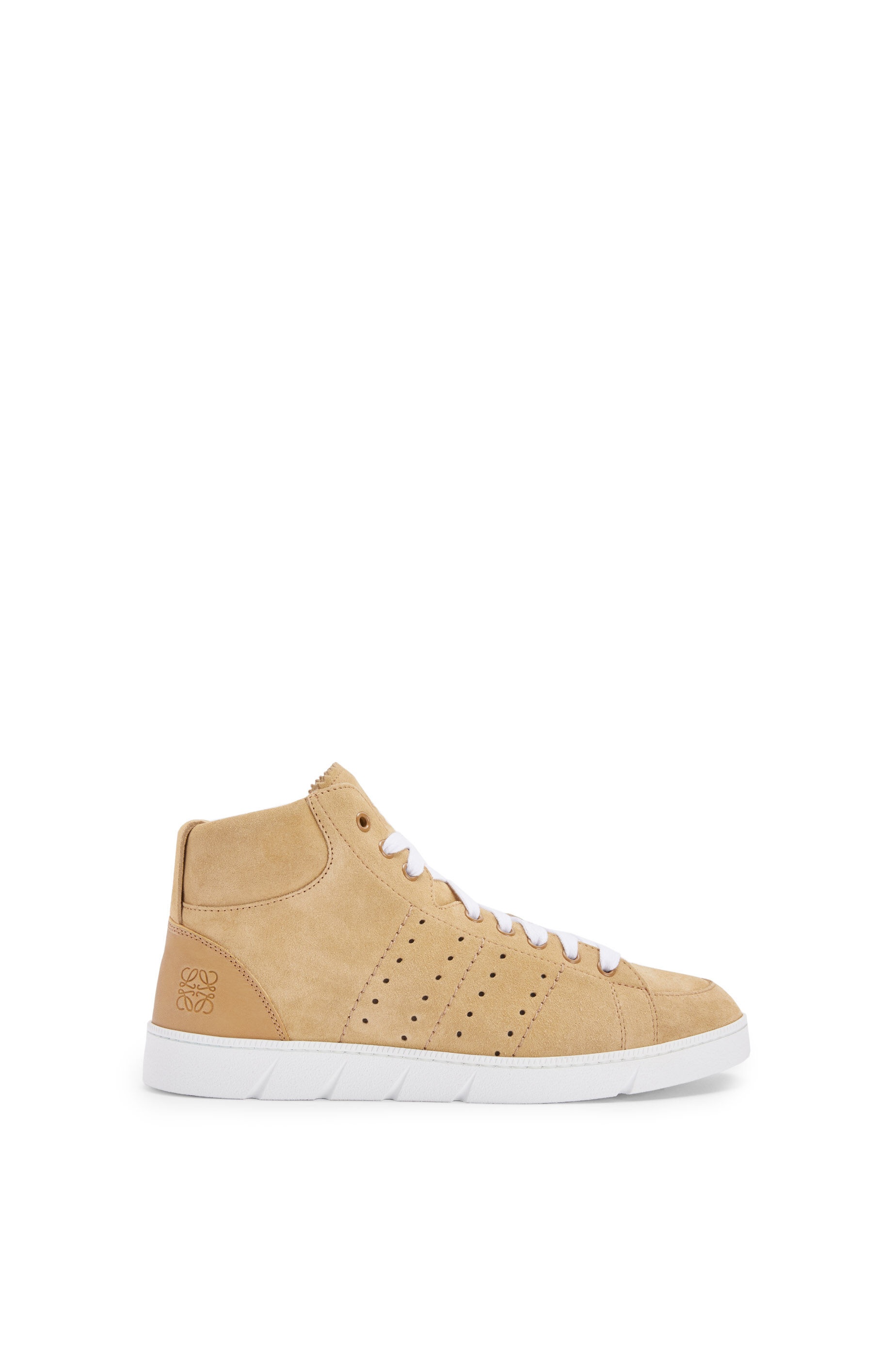 High top soft sneaker in split calfskin - 1