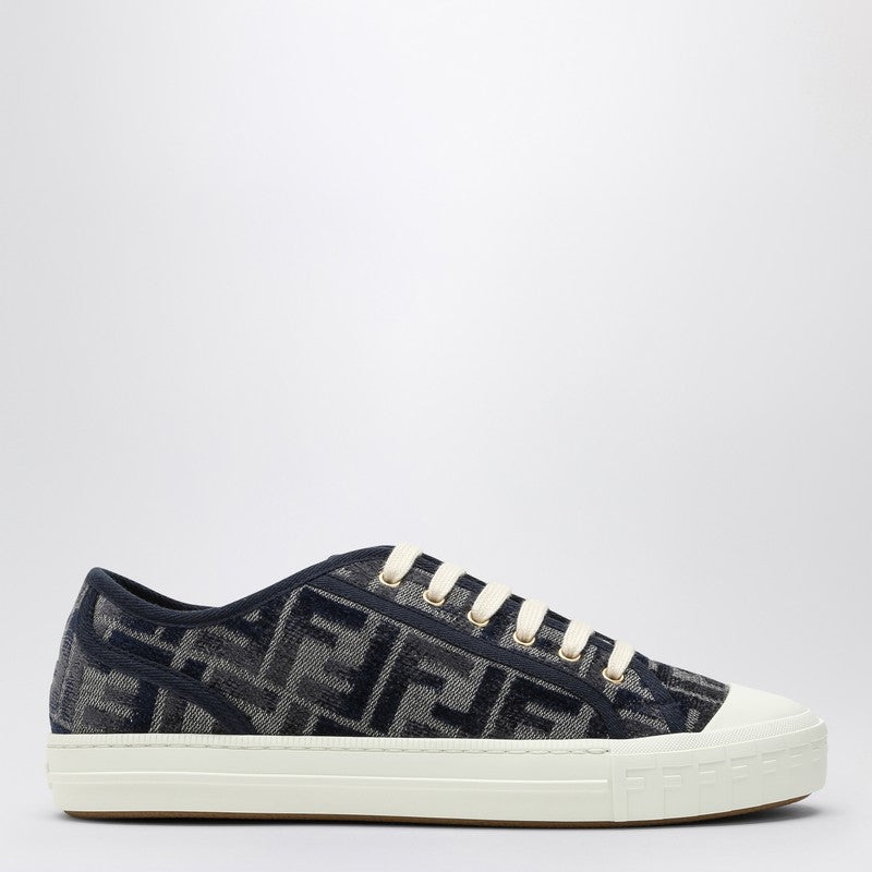 FENDI Fendi Domino Low Top Denim Ff Blue Sneaker Women