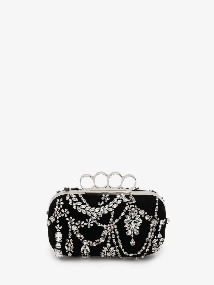 Four-ring Clutch in Black - 3