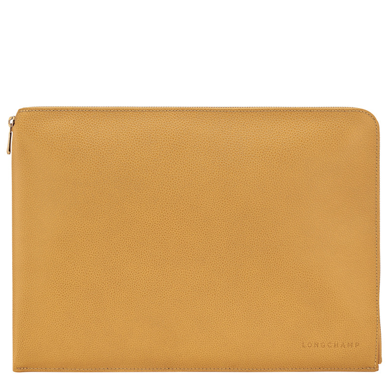 Le Foulonné Laptop case Nutmeg - Leather 1