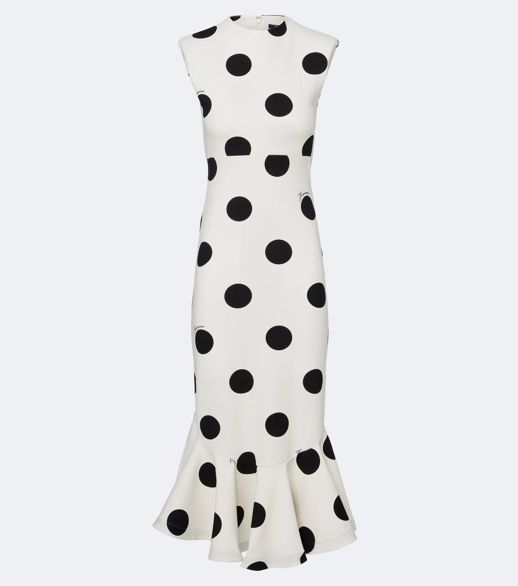 Palmier polka-dot jersey midi dress - 1
