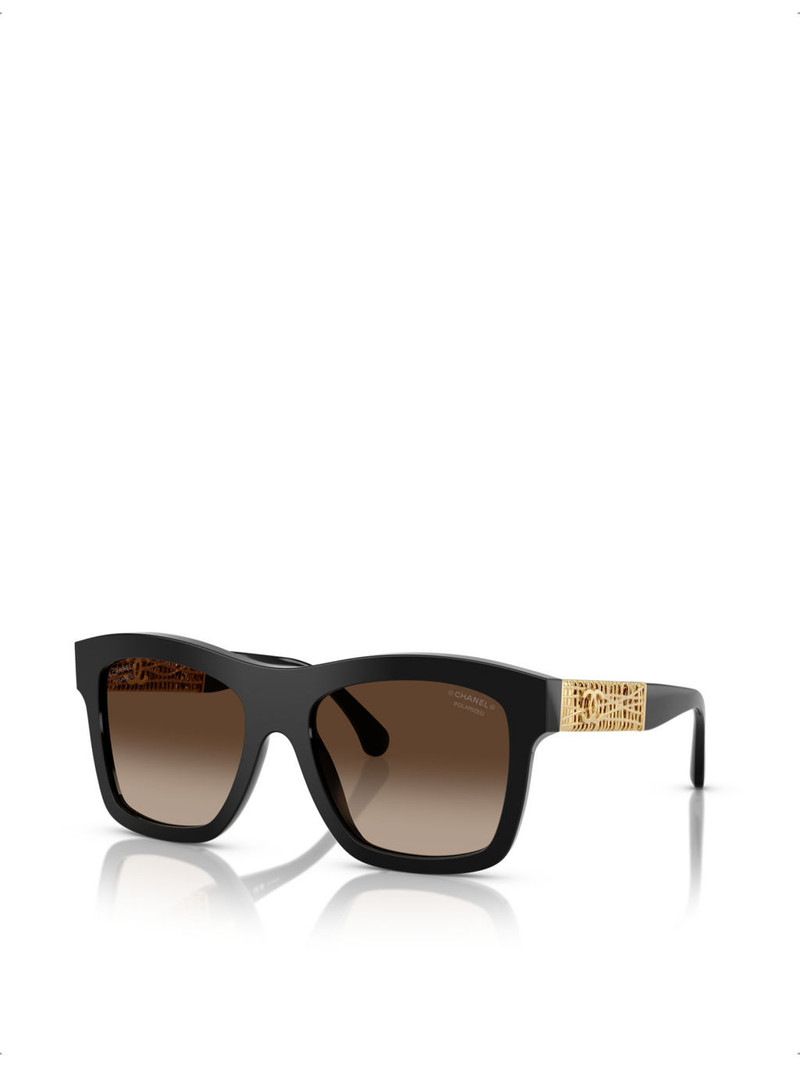 CHANEL CH5533 Polarised Square-Frame Acetate Sunglasses outlook