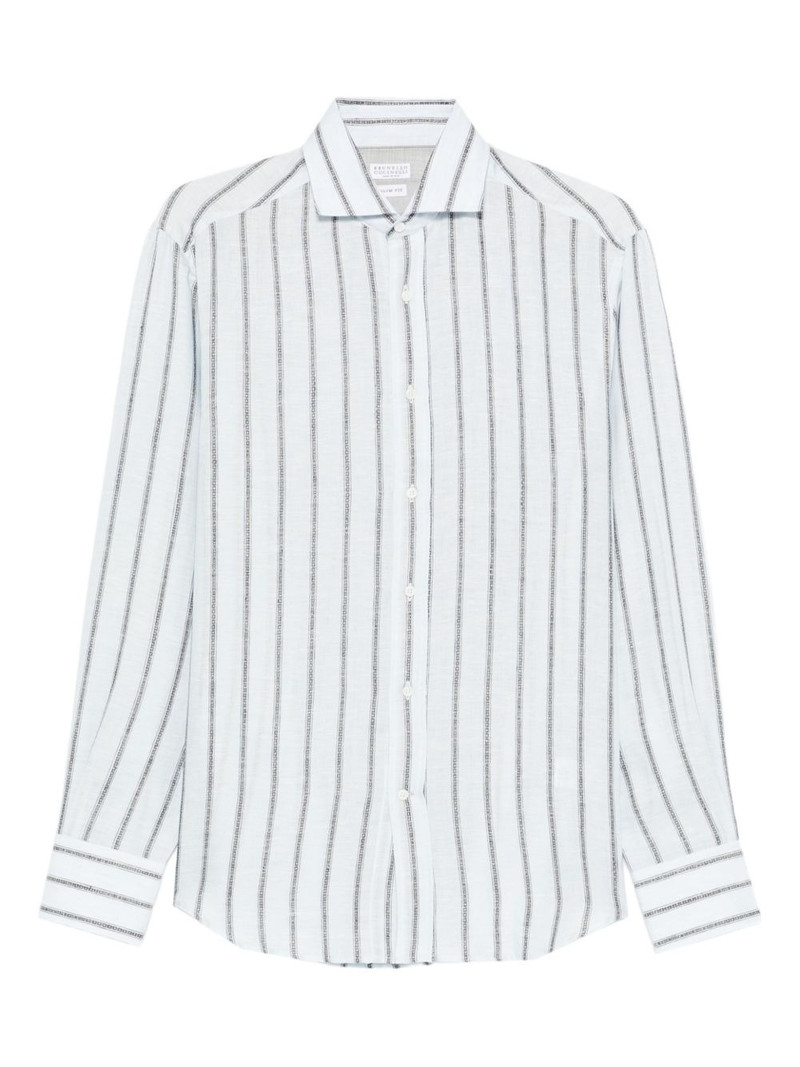 striped button-down shirt 1