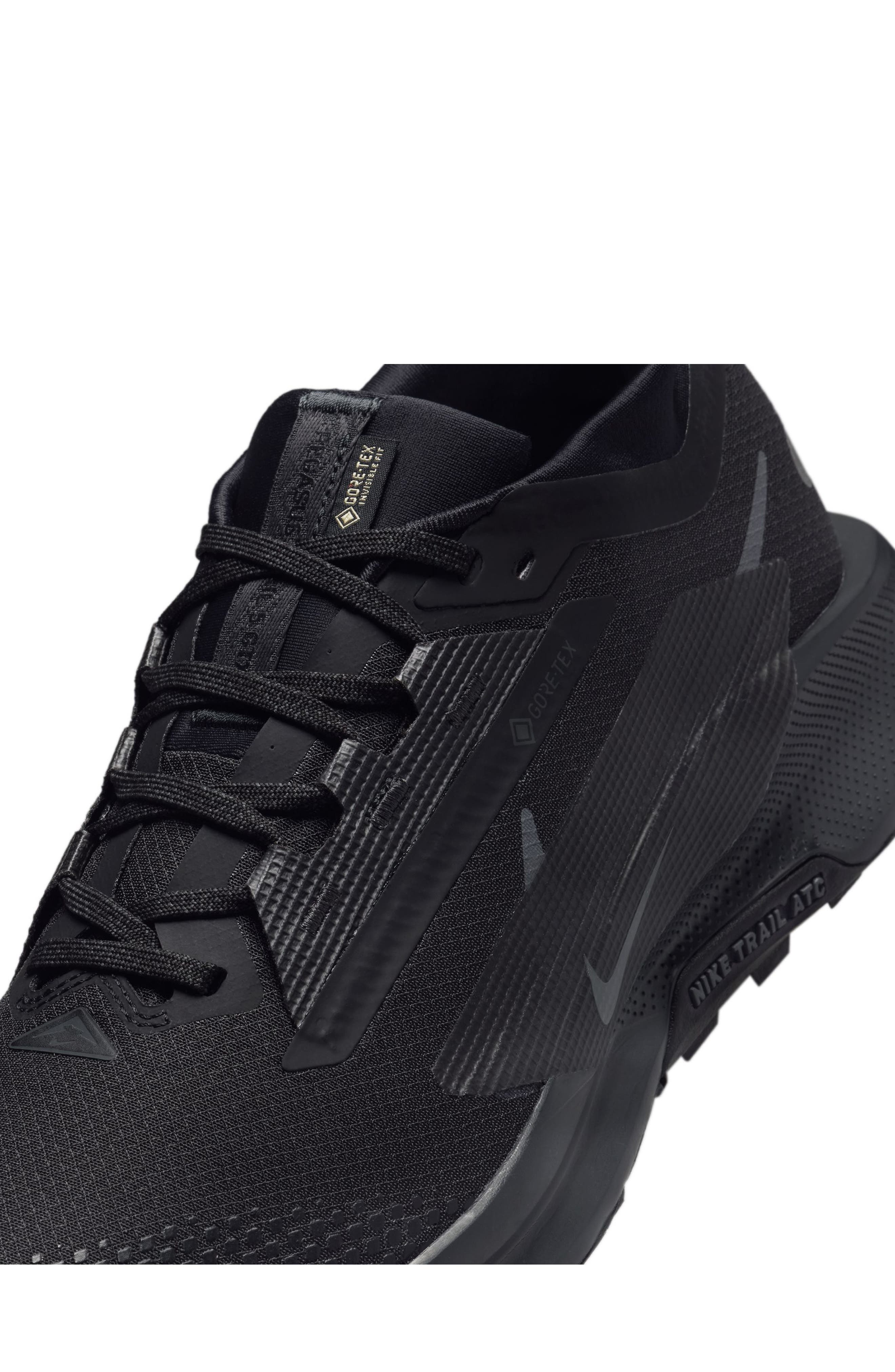Nike Pegasus Trail 5 Gore-Tex® Waterproof Running Shoe in 002 Black/black at Nordstrom - 7