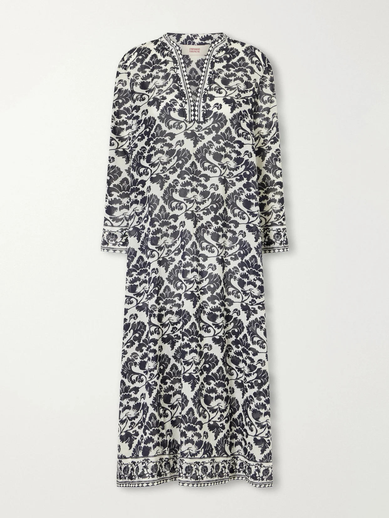 Giada Printed Cotton Midi Dress - 1