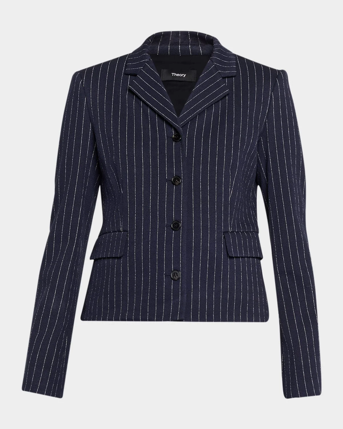 Fitted Pinstripe Jacket - 1