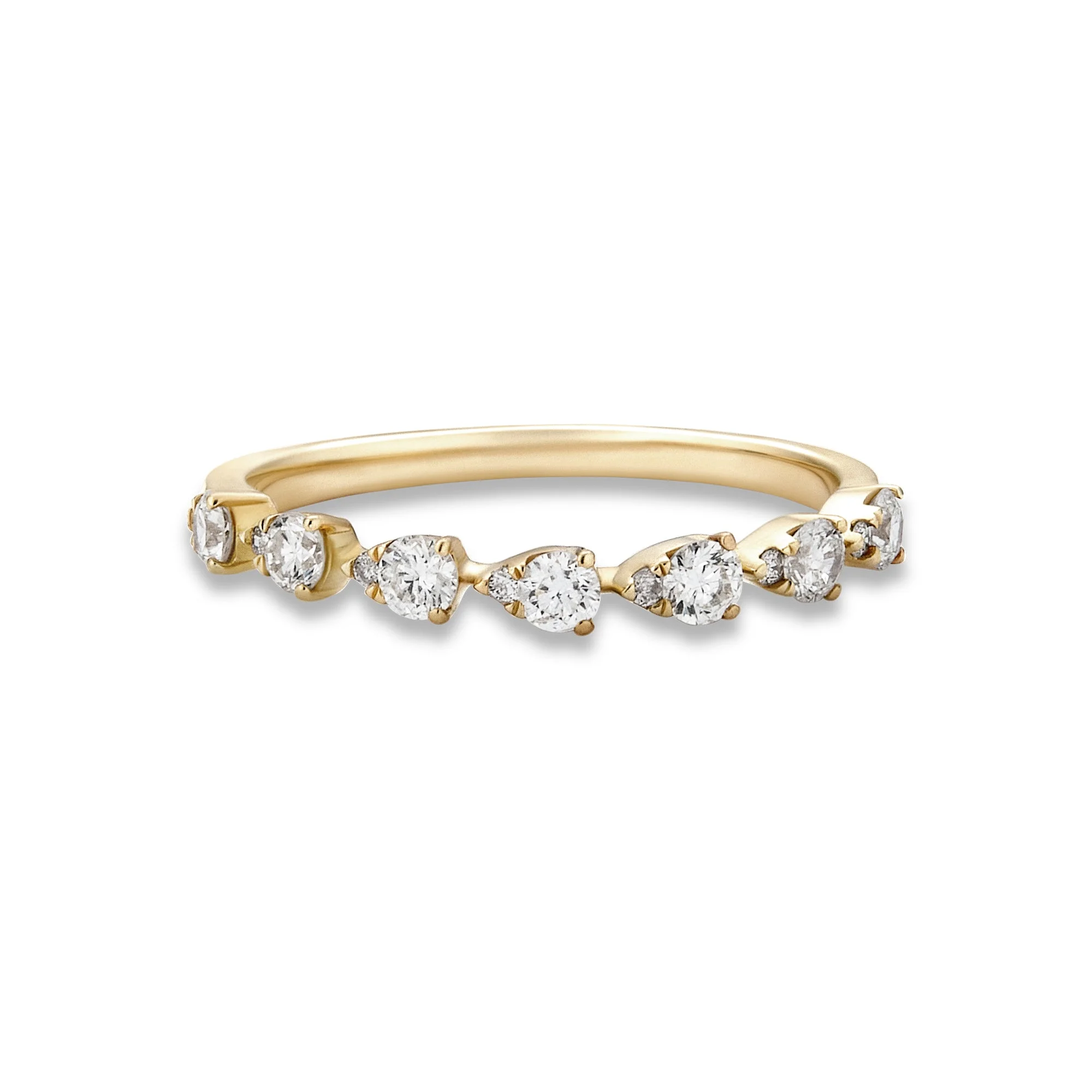 Perfect Pear Diamond Band - 1