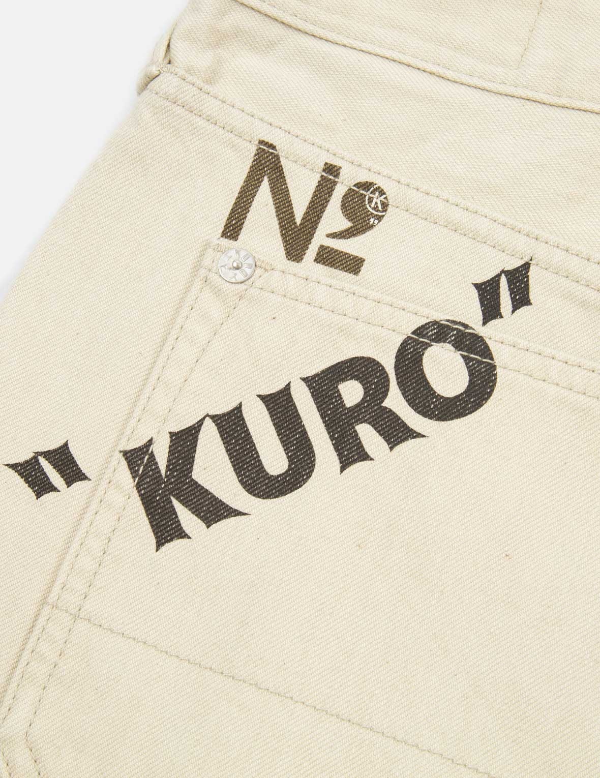 Mixed Graphic Embossed 3D Cargo Denim Joggers - 8