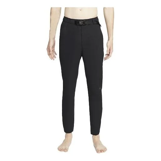 Men's Nike x MMW Crossover SS22 Elastic Waist Solid Color Casual Long Pants/Trousers Autumn Black DD - 1