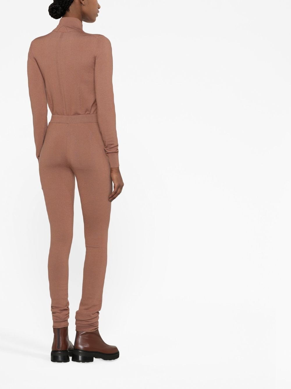 slim-cut rolled-cuff leggings - 4