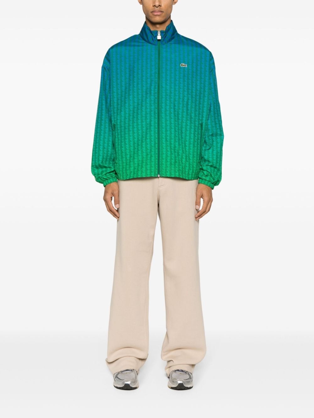 monogram-print ombrÃ© sportsuit jacket - 2