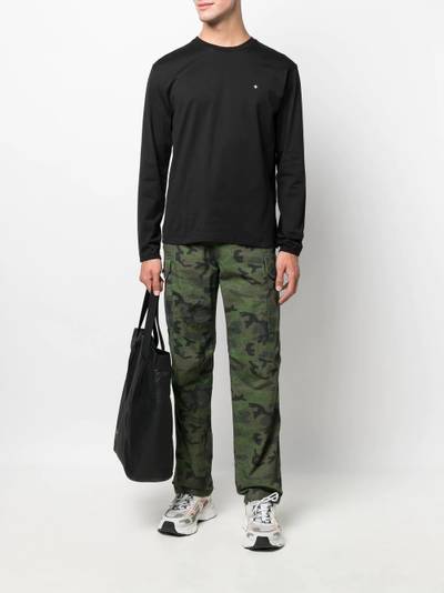 Stone Island star embroidery long-sleeved T-shirt outlook