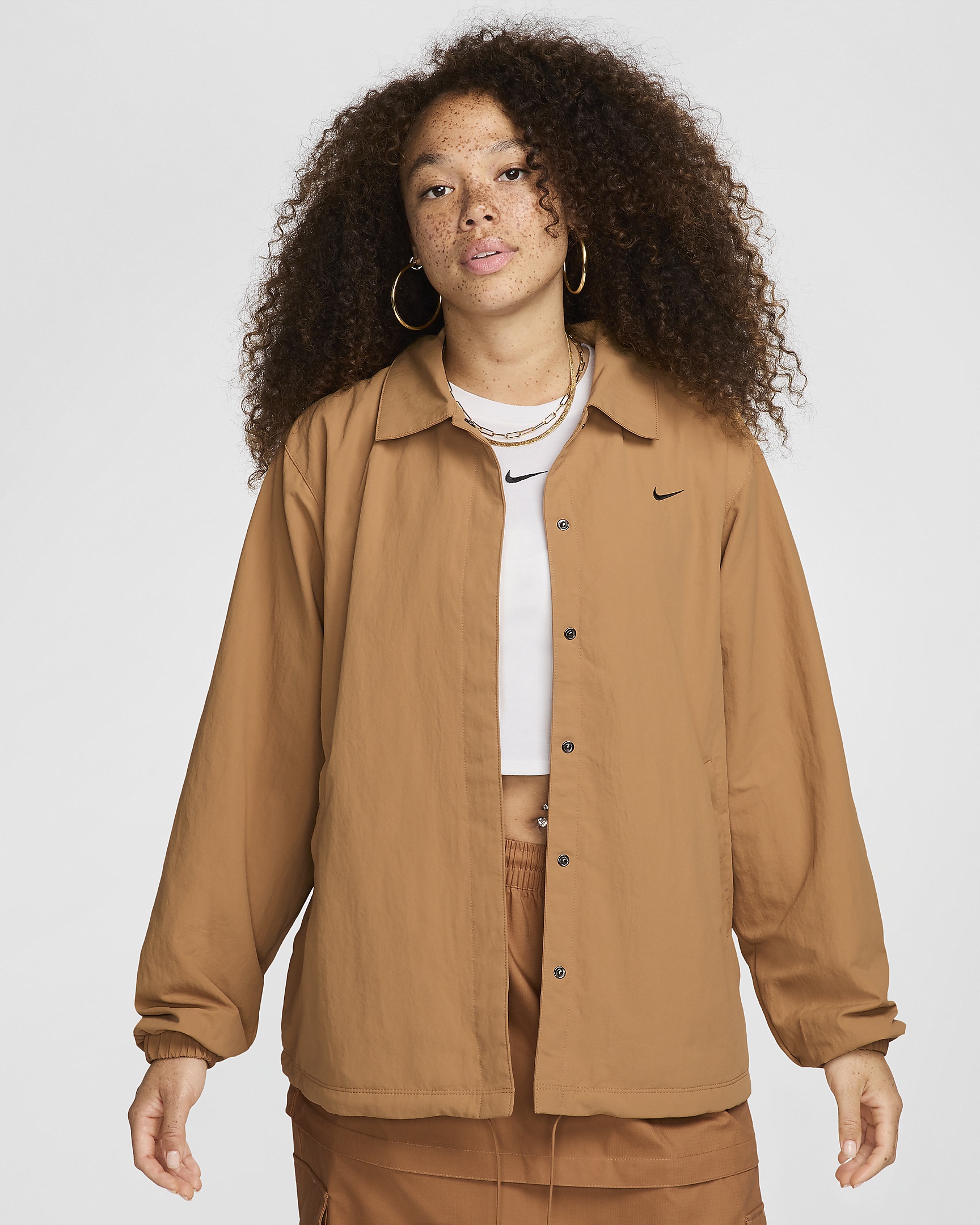 Nike Sportswear Essential Women's Oversized UV Woven Coaches' Jacket - 1