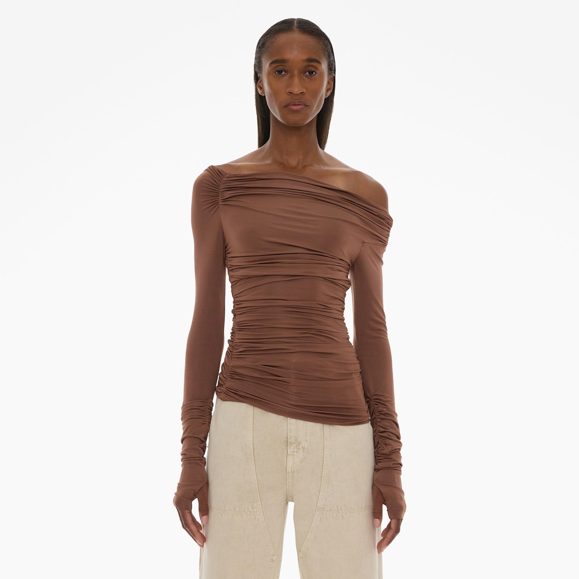 RUCHED OFF-THE-SHOULDER TOP - 3
