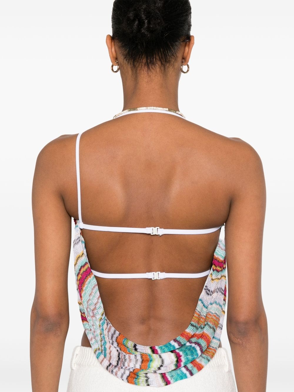 zigzag woven design top - 5