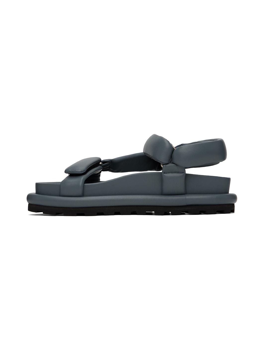 Blue Padded Sandals - 3